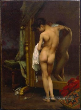 Un vénitien Bather Nu peintre Paul Peel Peinture à l'huile